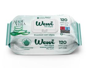 Wewi Aloe Vera Wet Wipes 120 pcs