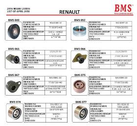 BMS - RENAULT tensioner bearings