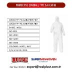 Type 5/6 coverall disposable coverall CE 2163