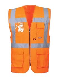 Orange Reflective Engineer Vest