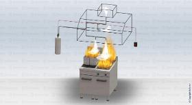 Defender Pneumatic Kitchen Fire Suppression System