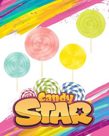 Candy Star Gülenyüz Lolipop Şeker