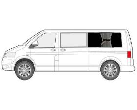 Curtains for Left/Right Rear 1/4 Side Window VW T5 LWB and V